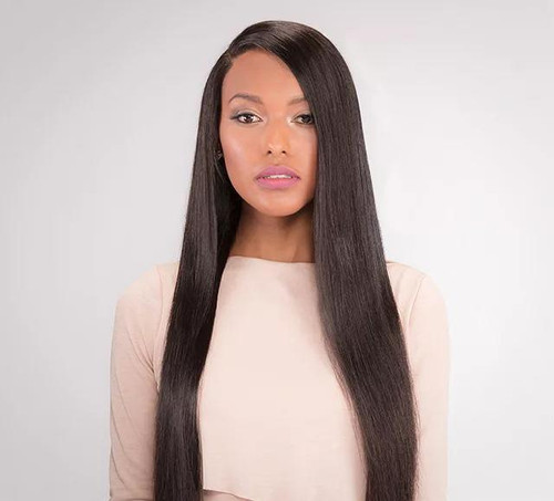 SHEQUEWIGS - MALAYSIAN HUMAN HAIR STRAIGHT LACE FRONT WIG - SLF034