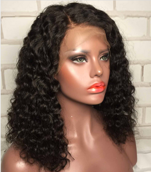 SHEQUEWIGS - Ombre Curly Hair Human Hair Lace Front Wigs - SLF19X08