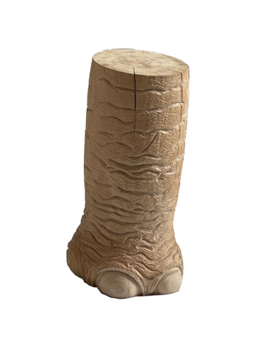 Elephant's Foot Carved Stool