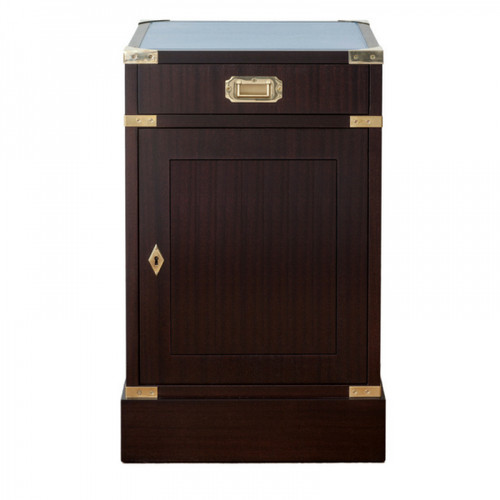 Campaign bedside pedestal