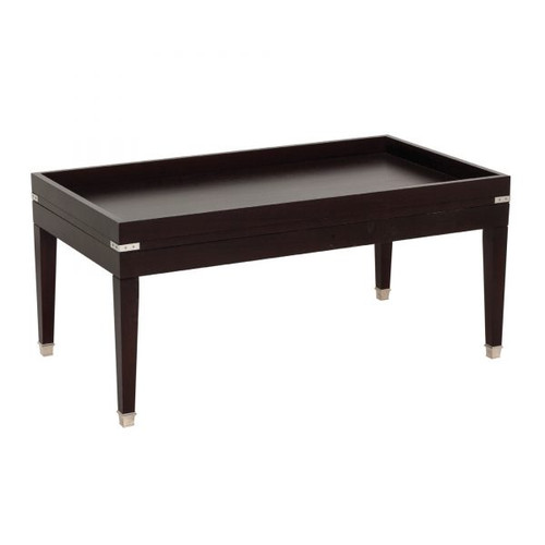 Campaign rectangular coffee table
