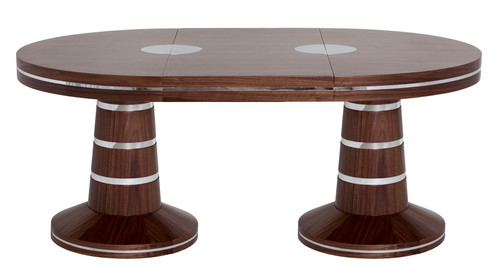 Legacy Darcy circular dining table- twin pedestal extending