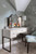Giovanna dressing table with grass cloth