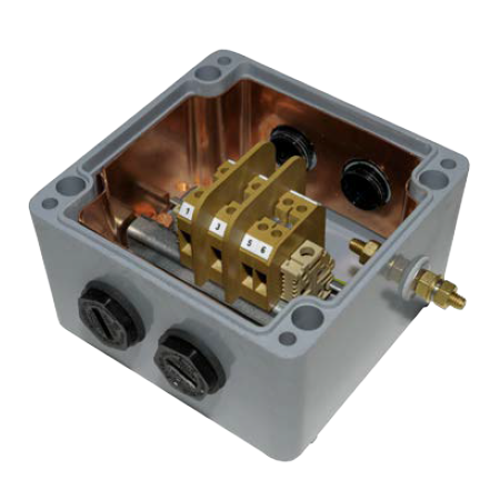 Abtech – GRP Junction Box C/W Terminals- 4.8 x 4.7 x 3.5, Grey- BPG6A120