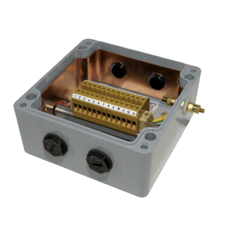 Abtech-GRP Junction Box C/W Terminals- 6.3 x 6.3 x 3.5, Black-BPGC6A160