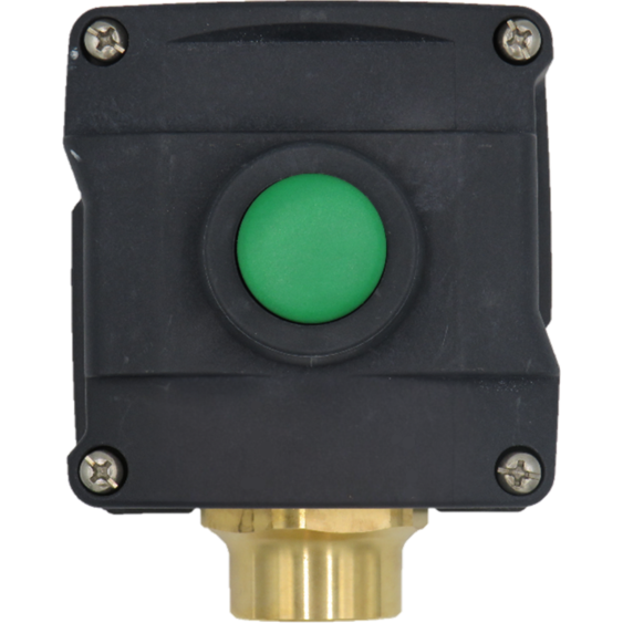 ComEx Global 1-gang Control Station, Green Pushbutton