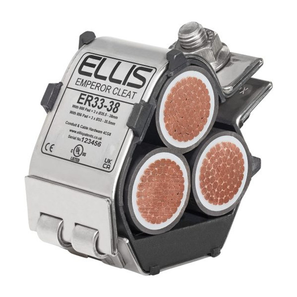 ELLIS EMPEROR ER111-119 TREFOIL CABLE CLEATS
