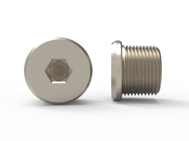 Ex ATEX Hazardous Environment DOME HEAD STOPPING PLUG NICKEL PLATED M50 (Case Qty 22)