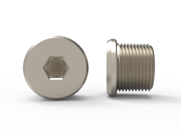 Ex ATEX Hazardous Environment DOME HEAD STOPPING PLUG NICKEL PLATED 1-1/2" NPT (Case Qty 20)