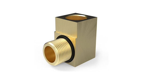 Ex ATEX Hazardous Environment METALLIC 90 DEGREE / RIGHT ANGLE ADAPTORS TYPE A BRASS M20/M20 (Case Qty 60)