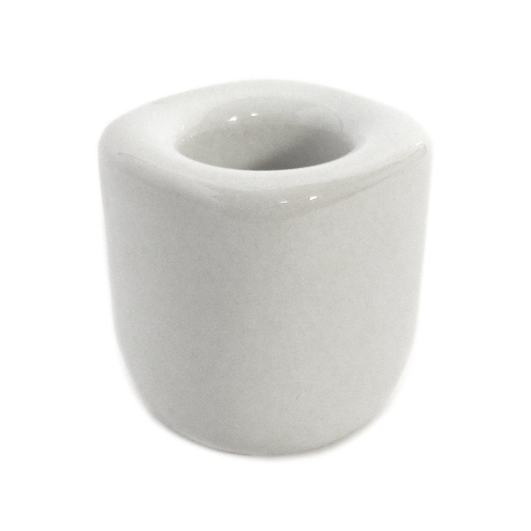 White Ceramic Chime Candle Holder