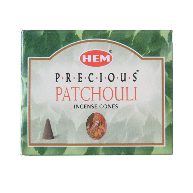 Precious Patchouli Incense Cones by HEM (Box of 10)