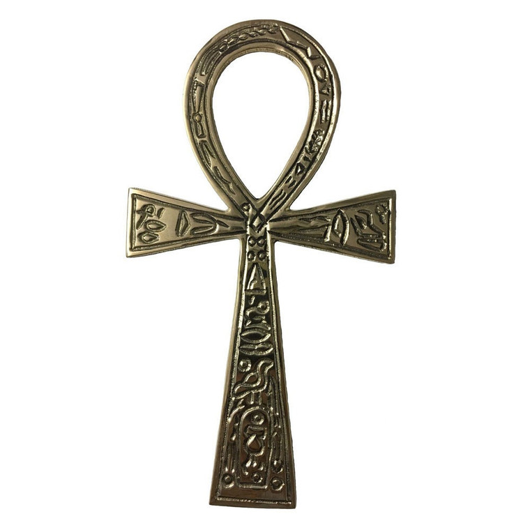 Brass Ankh Altar Tile (6.5 Inches)