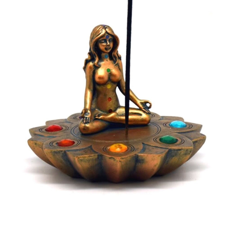 7 Chakras Goddess Incense Burner