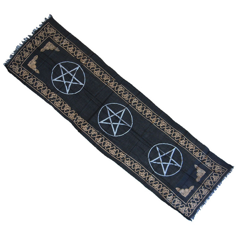 Three Pentagram Altar Cloth (72 Inches)