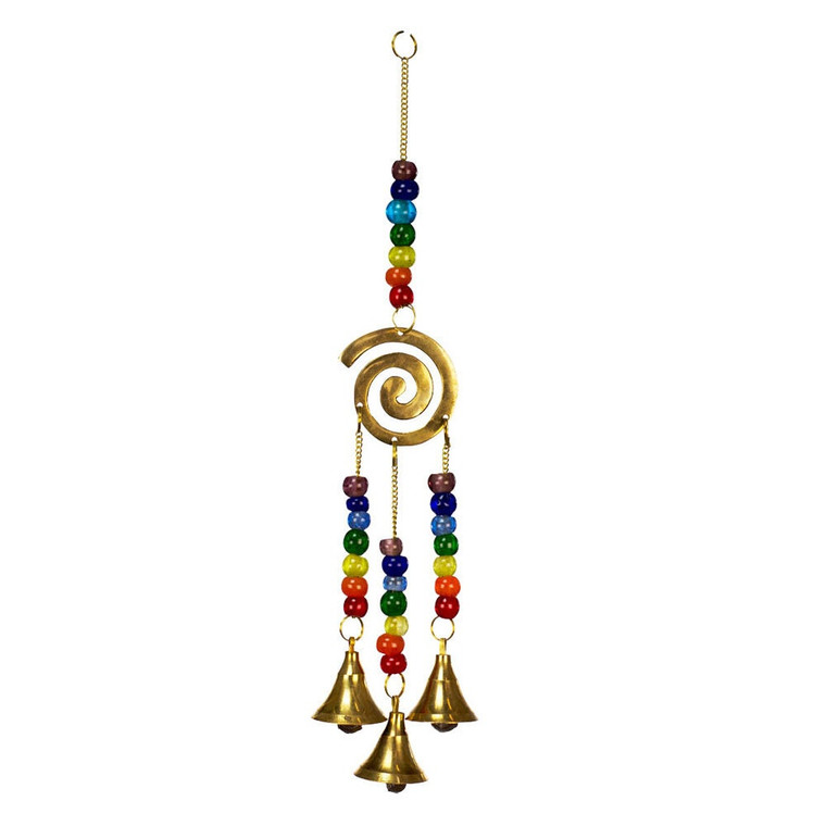 7 Chakras Spiral Chime with Beads