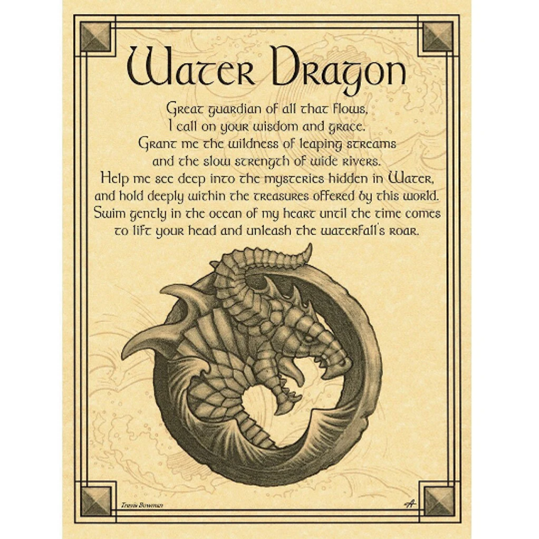 Water Dragon Poster