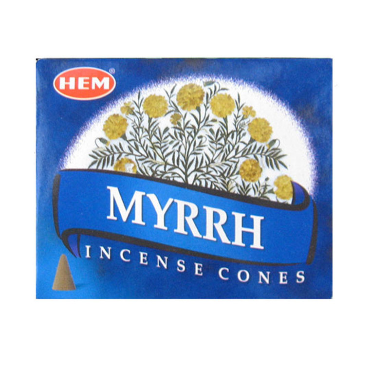 Myrrh Cone Incense by HEM (Box of 10 Cones)