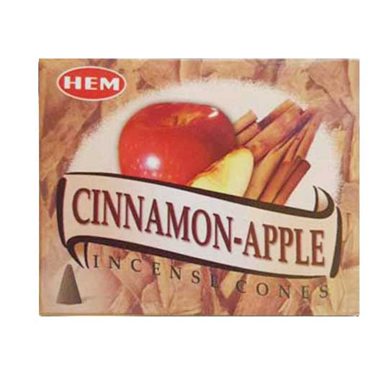 Cinnamon-Apple Cone Incense by HEM (Box of 10 Cones)