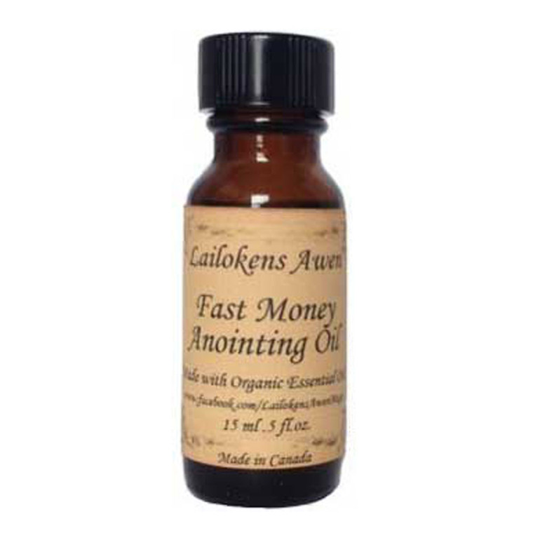 Fast Money Anointing Oil by Lailokens Awen (15 ml)