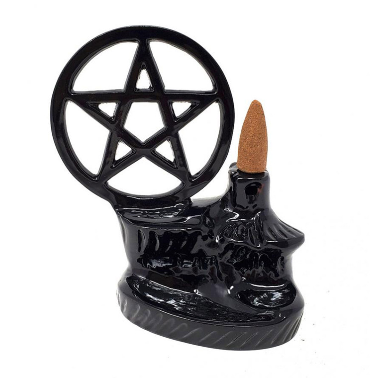 Pentagram Backflow Incense Burner