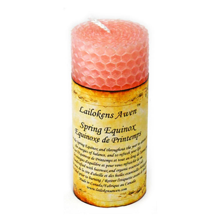 Spring Equinox Altar Candle by Lailokens Awen