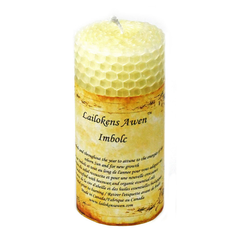 Imbolc Altar Candle by Lailokens Awen