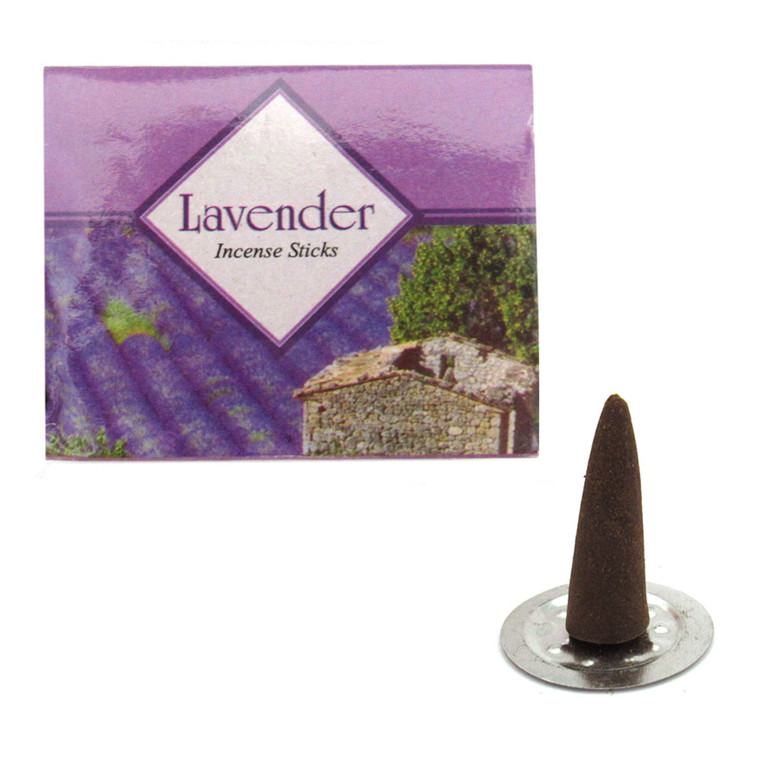 Lavender Incense Cones by Kamini (Box of 10 Cones)