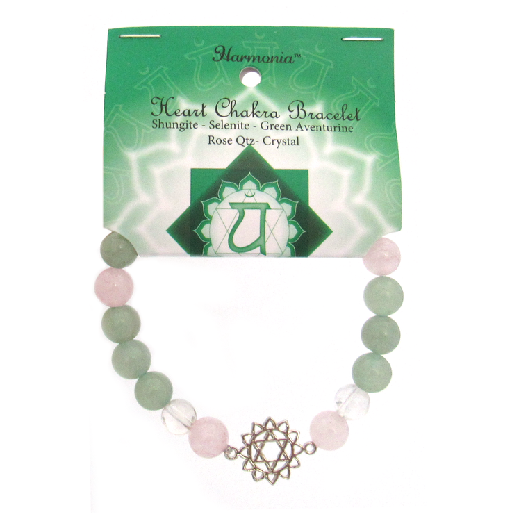 Heart Chakra Gemstone Bracelet (8mm)