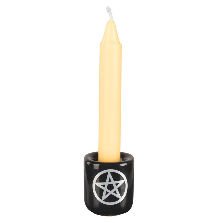 Pentagram Ceramic Chime Candle Holder
