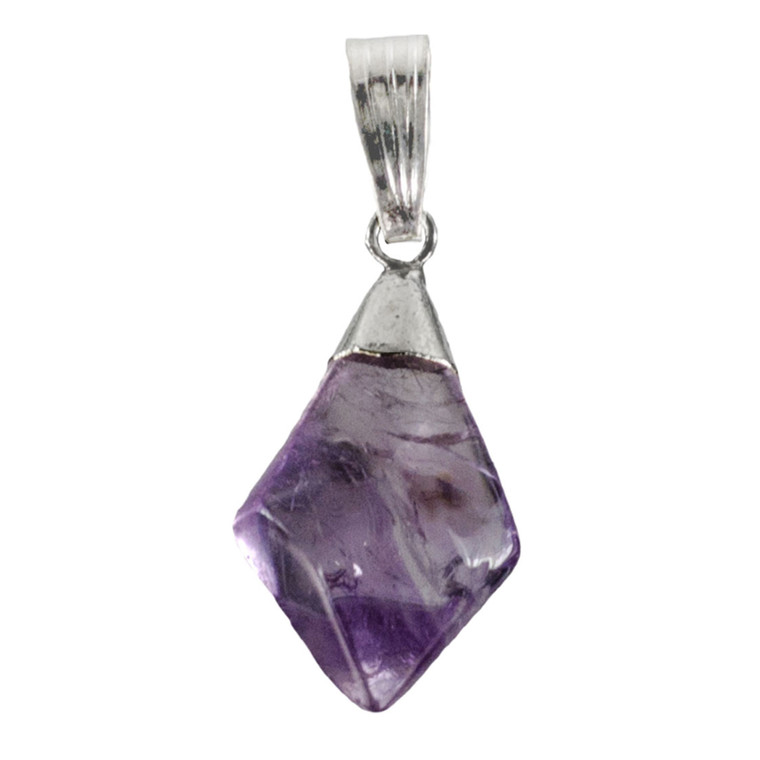 Amethyst Diamond Shaped Pendant