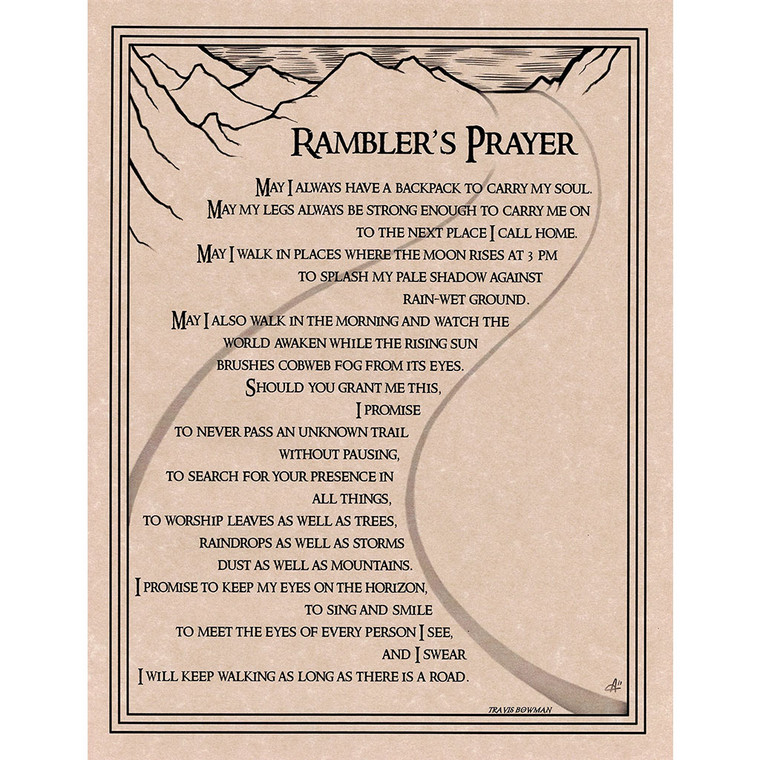 Rambler's Prayer Poster