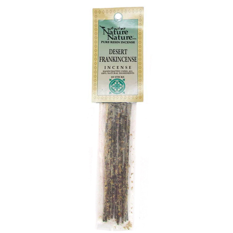 Desert Frankincense Resin Incense Sticks by Nature Nature (Package of 10)