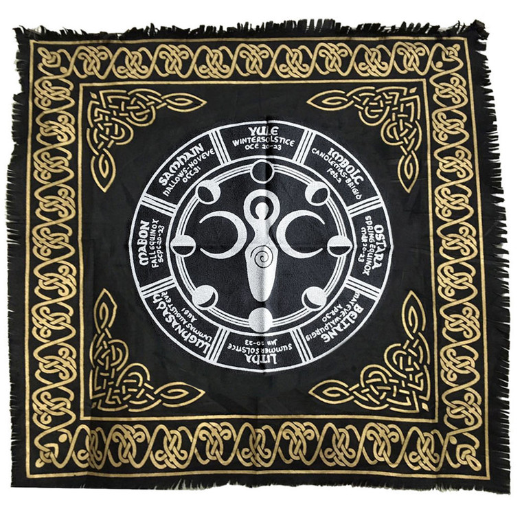 Wheel of the Year Goddess Altar Cloth (24 Inches)