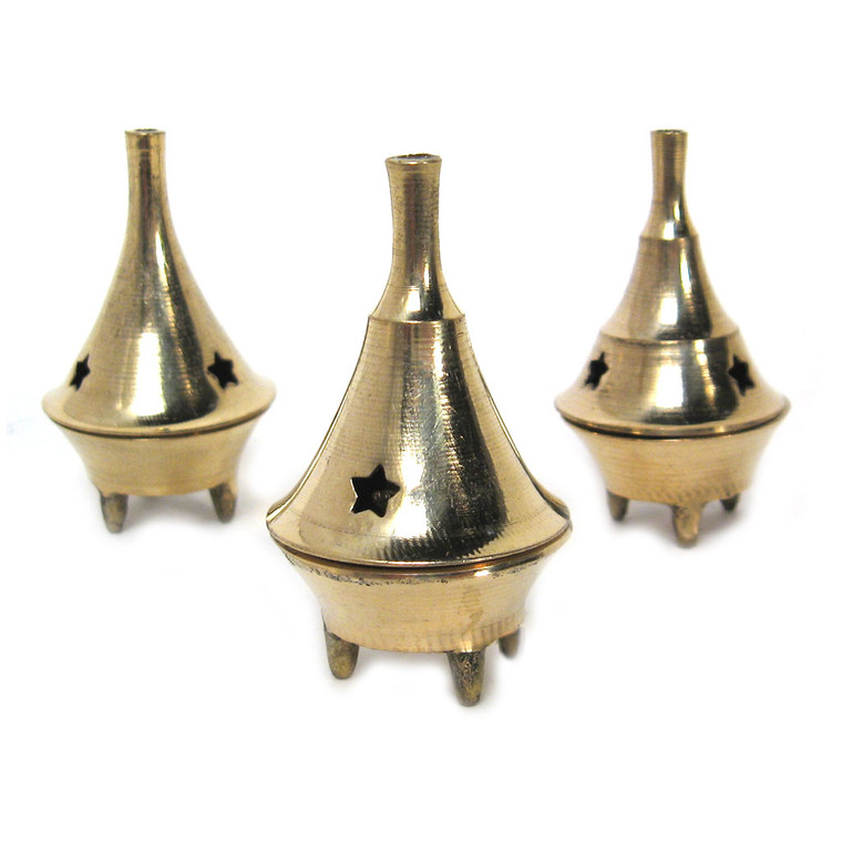 Brass Cone Incense Burner (2 Inches)