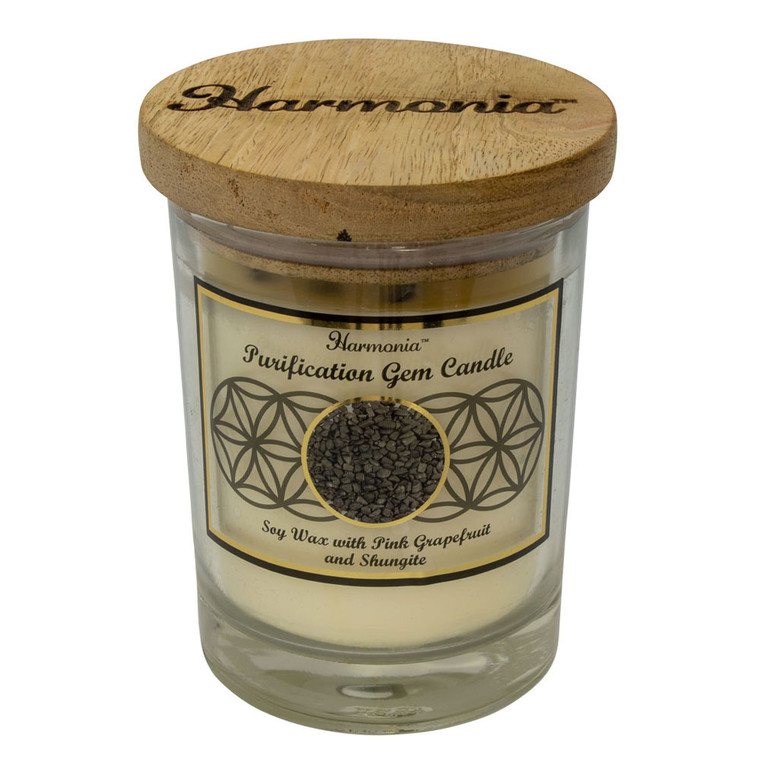 Purification Gem Candle (Soy Wax with Shungite and Pink Grapefruit)