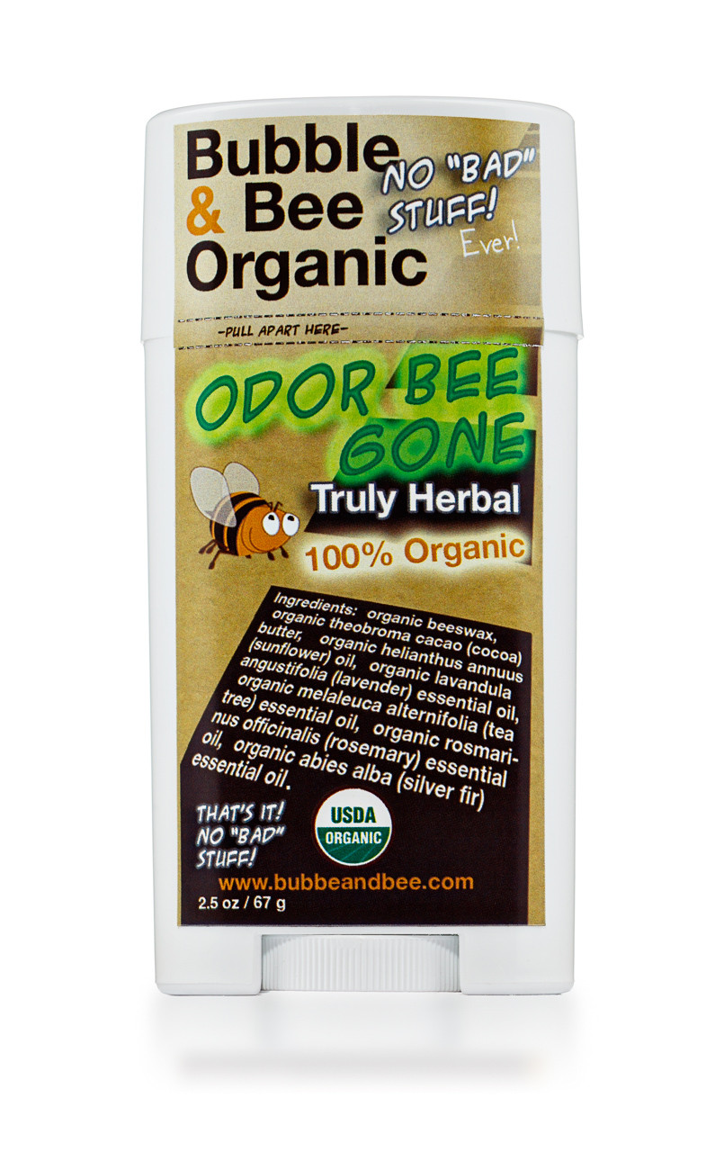 Certified Organic Deodorant Stick Truly Herbal Bubble & Bee