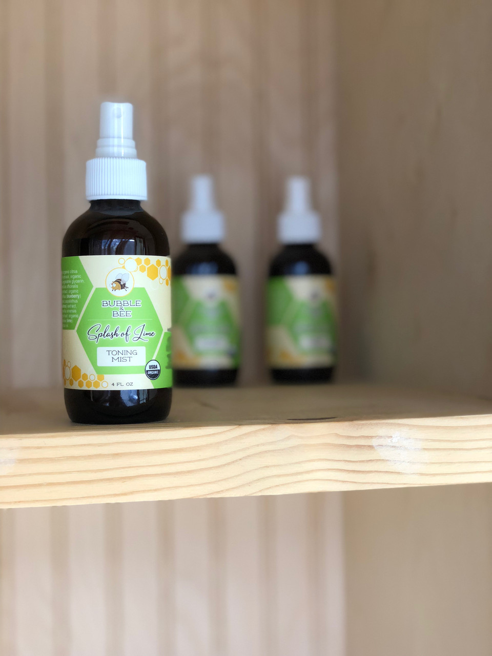 USDA Certified Organic Toner Splash of Lime | Bubble & Bee
