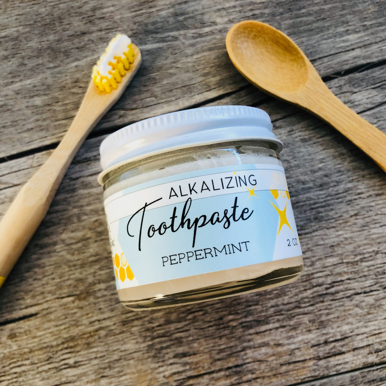 Toothpaste Bamboo Scoop - Bubble and Bee Organic