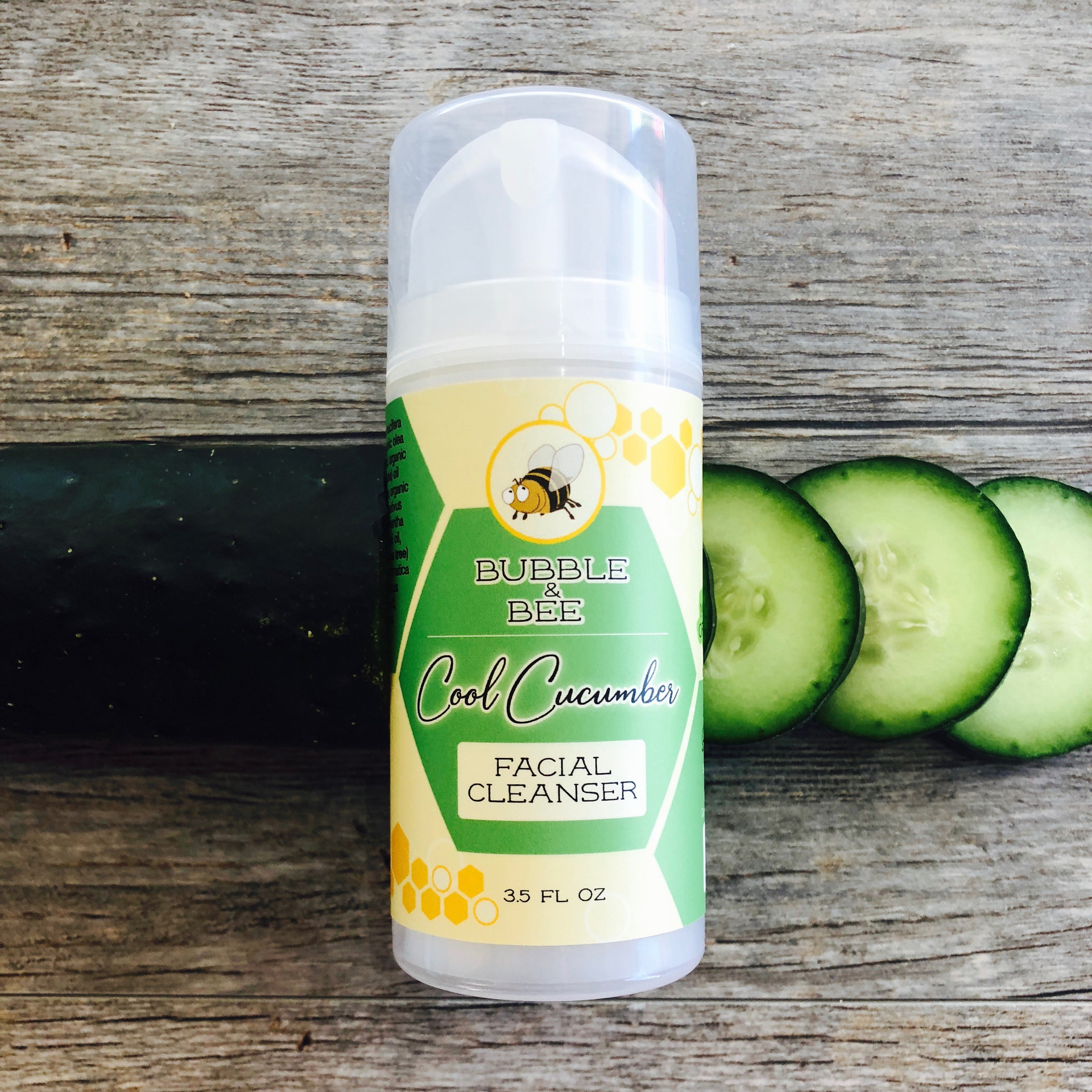 Organic Facial Cleanser Cool Cucumber Bubble & Bee Organic