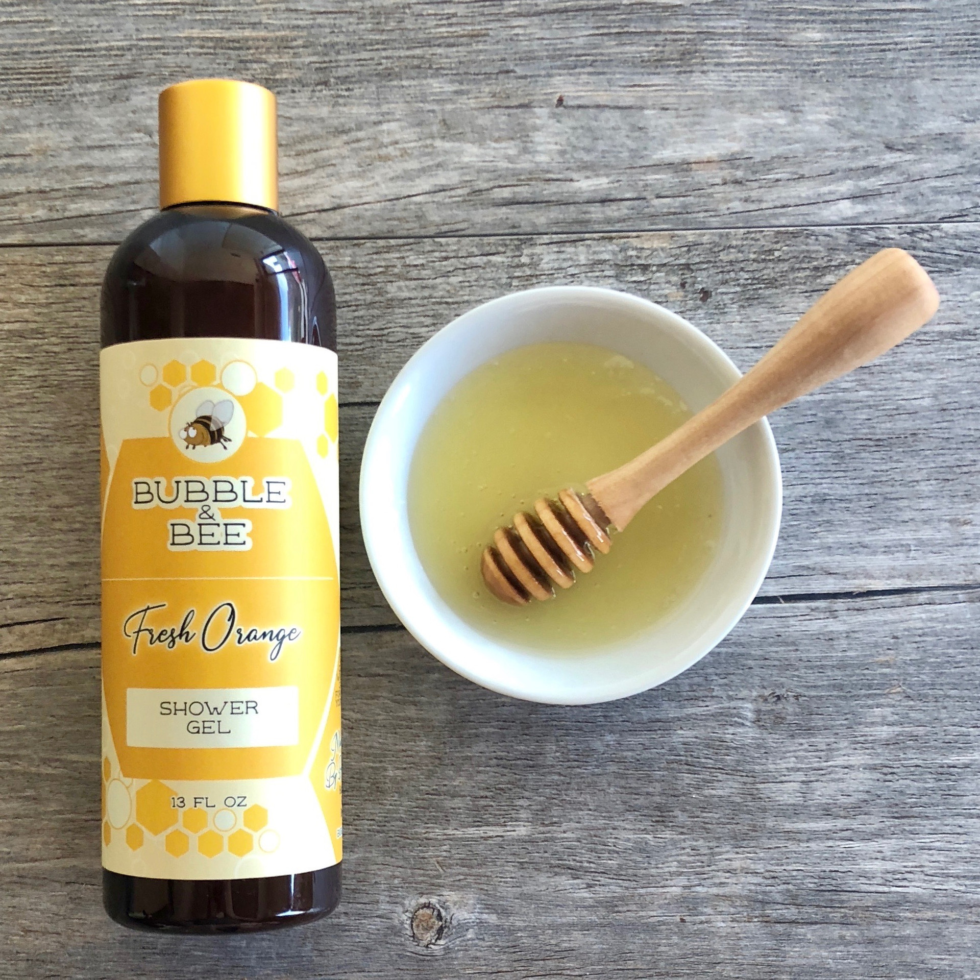 Organic Shower Gel Orange 13 oz Bubble & Bee Organic