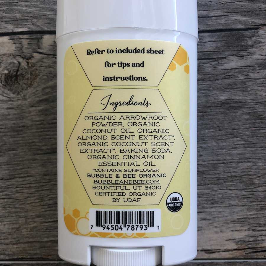 Organic Deodorant USDA Certified Pit Putty | Bubble & Bee