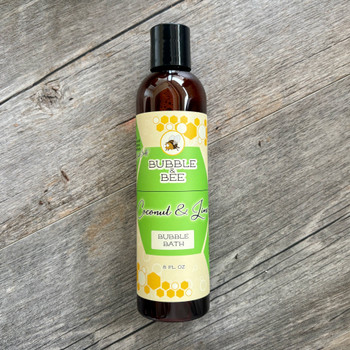 Organic Bubble Bath Coconut & Lime no artificial fragrance safe for all ages