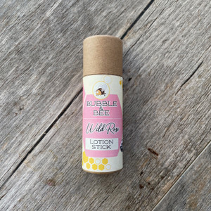 Wild Rose Lotion Stick - Bubble and Bee Organic