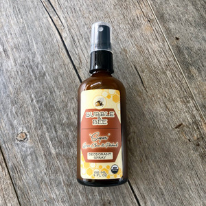 Organic Deodorant Spray SUPER USDA Certified | Bubble & Bee