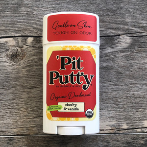 Baking Soda Free Organic Deodorant Cherry Vanilla Pit Putty