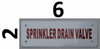 Sprinkler Drain Valve  Signage Sprinkler Drain Valve  Signage