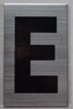 Apartment Number SignLetter E  - Porte D'argent line Apartment Number SignLetter E  - Porte D'argent line