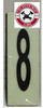PHOTOLUMINESCENT DOOR NUMBER 8 SIGNAGE HEAVY DUTY / GLOW IN THE DARK "DOOR NUMBER" SIGNAGE HEAVY DUTY PHOTOLUMINESCENT DOOR NUMBER 8 SIGNAGE HEAVY DUTY / GLOW IN THE DARK "DOOR NUMBER" SIGNAGE HEAVY DUTY