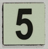 Glow in dark Number 5 SIGNAGE The Liberty Line Glow in dark Number 5 SIGNAGE The Liberty Line